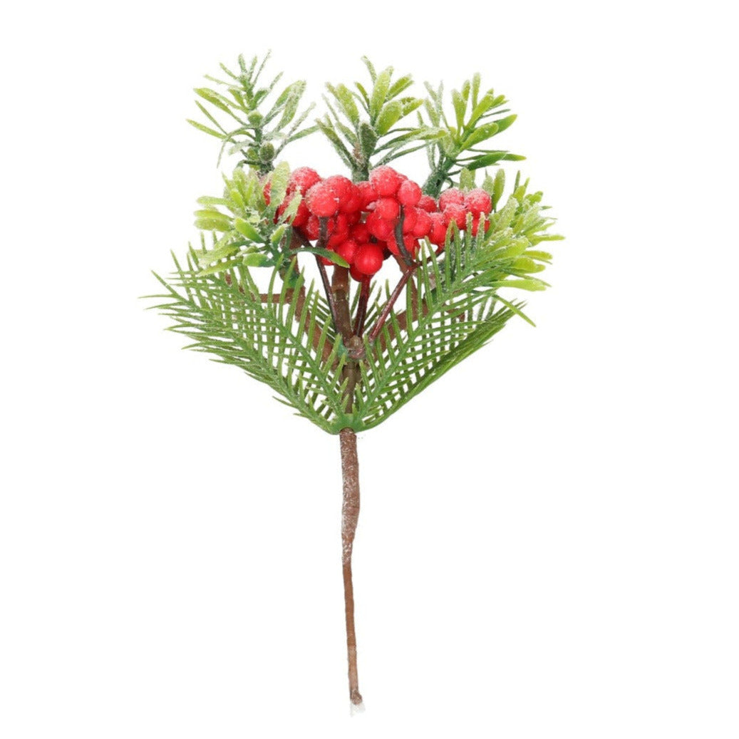 Pick Beeren beschneit rot 20 cm