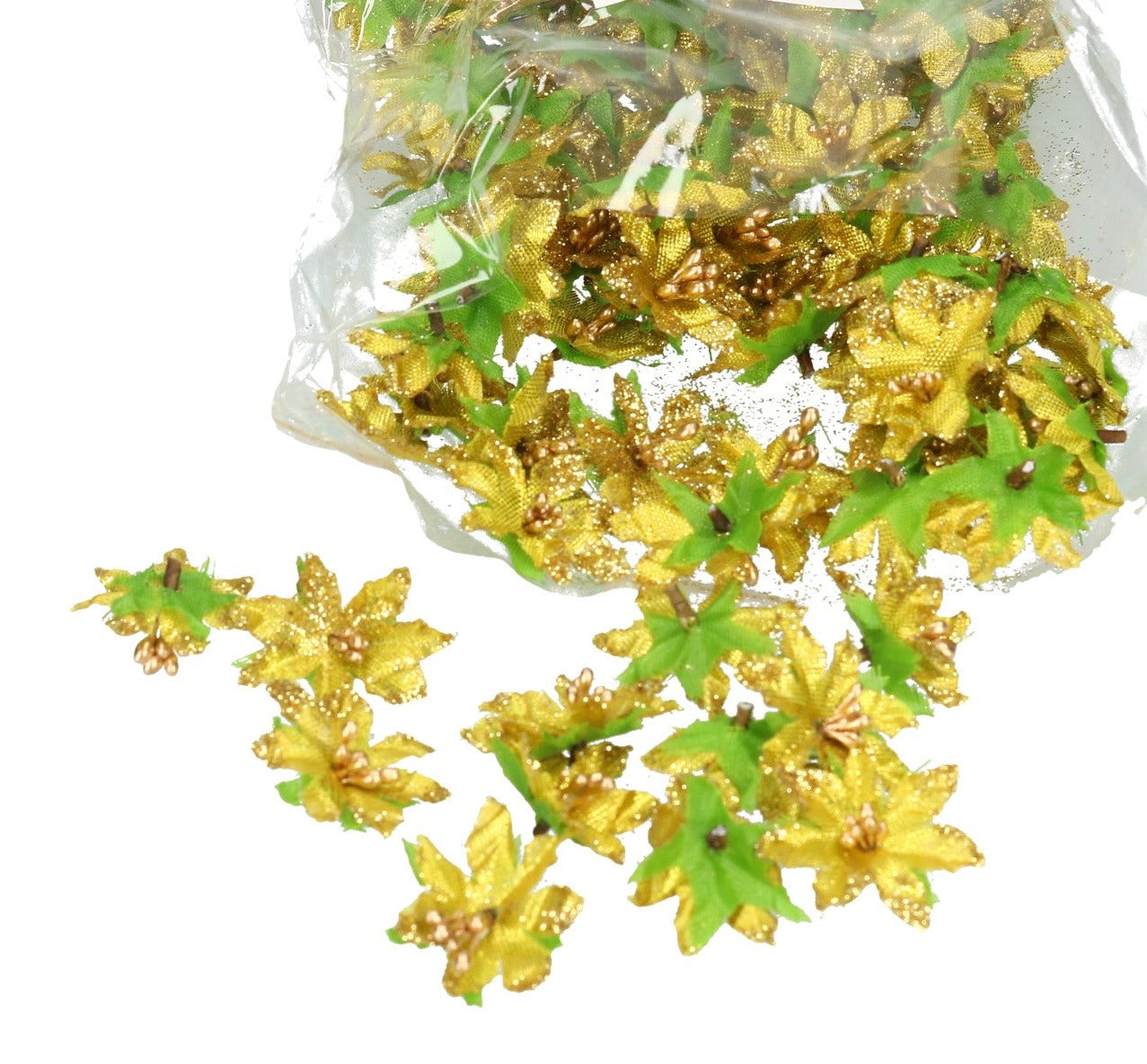 Aufleger Weihnachtsstern gold 3 cm