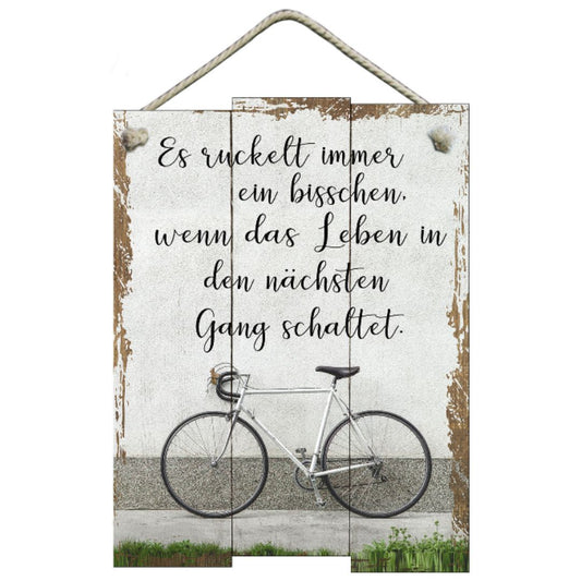 Bild "Es ruckelt immer ein bischen wenn das Leben ... "