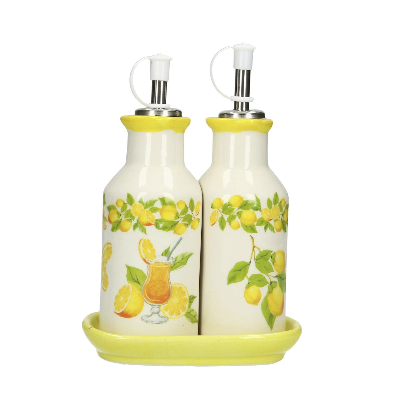 handgemalt Öl-Essig-Set Zitrone