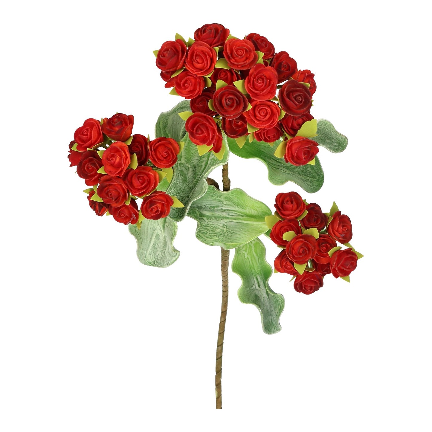 Schaumblüte Rosen rot 3 Zweige 95 cm