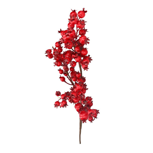 Zweig Beeren rot 90 cm oder 43 cm
