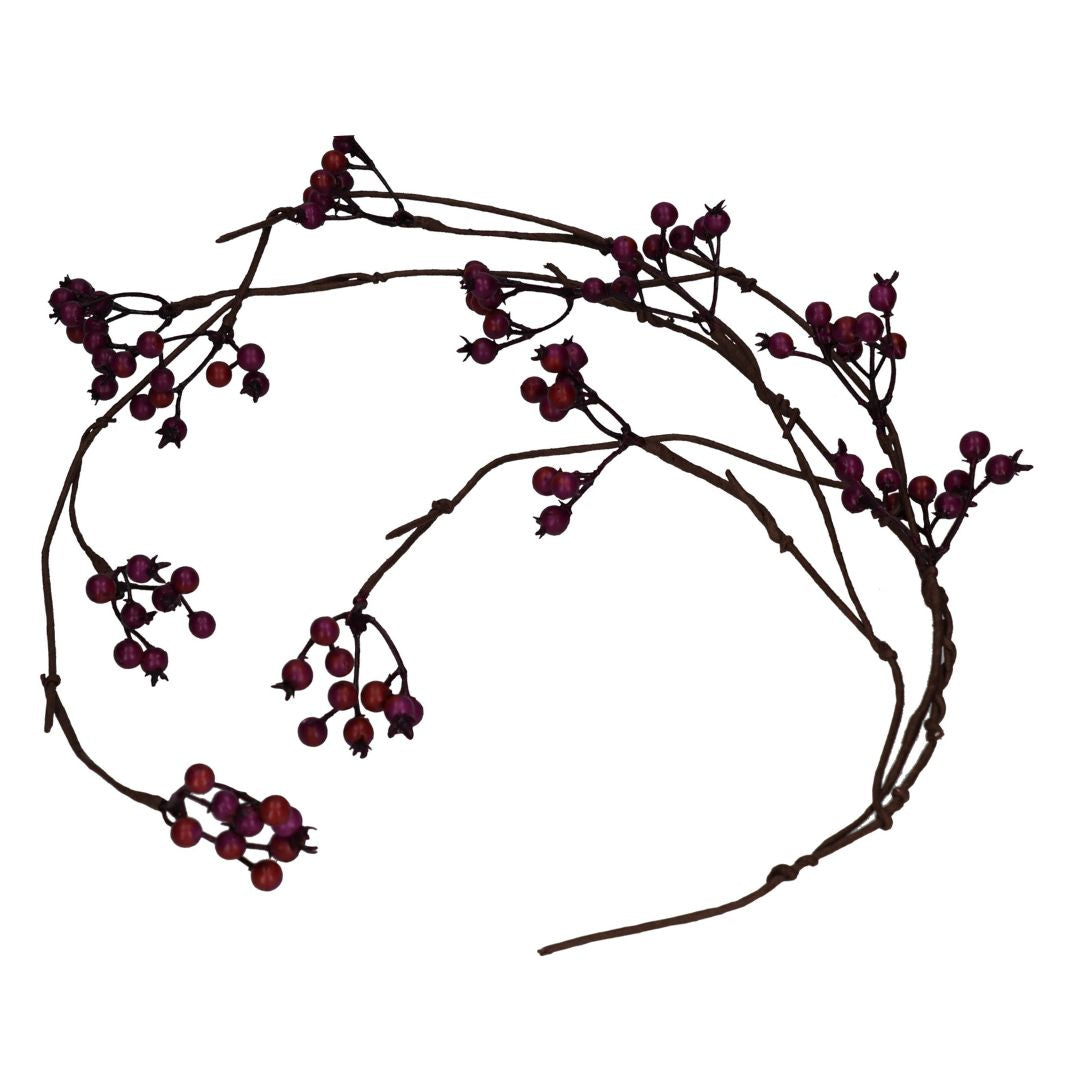 Girlande Beeren lila 80 cm