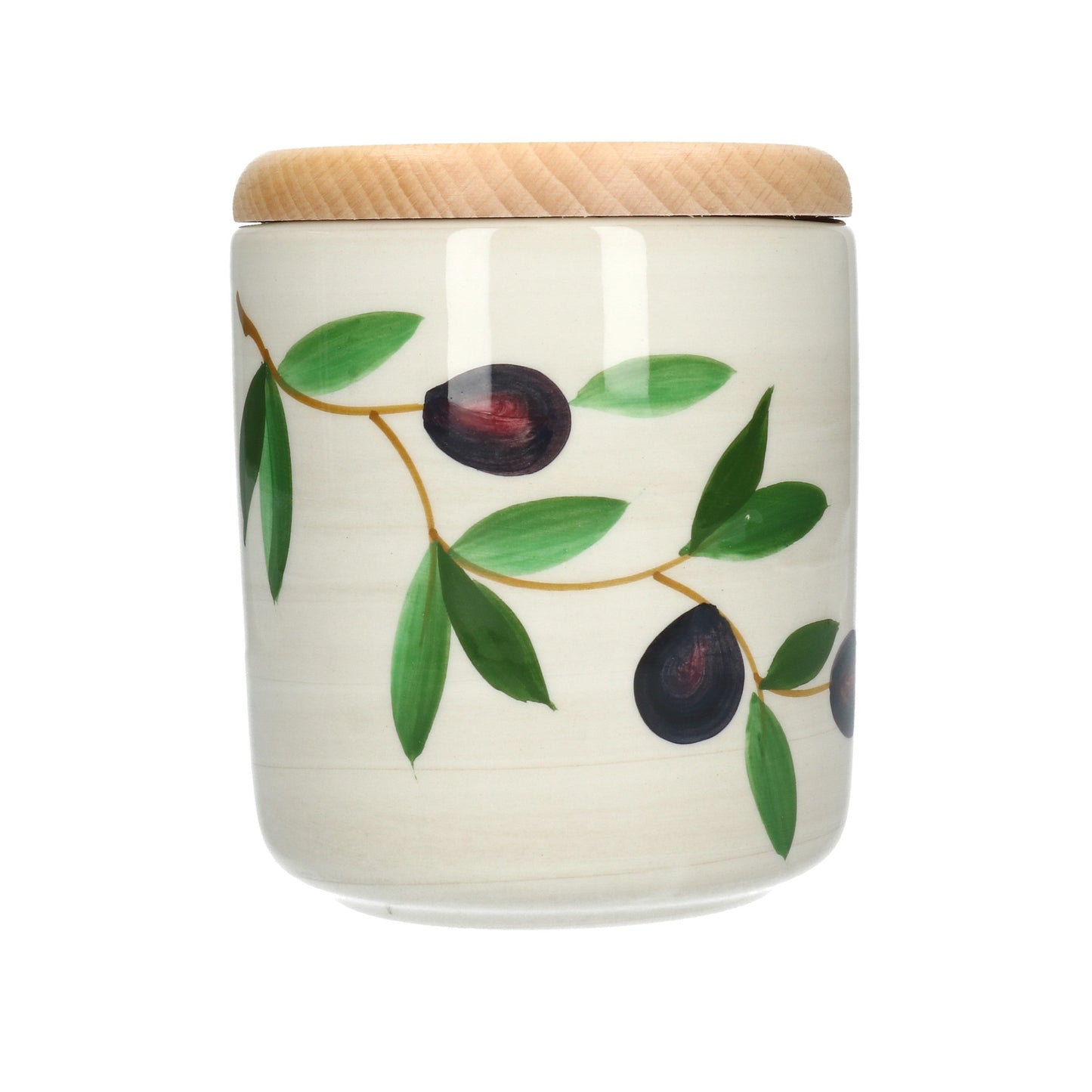 handgemalt Vorratsdose Oliven 12 cm