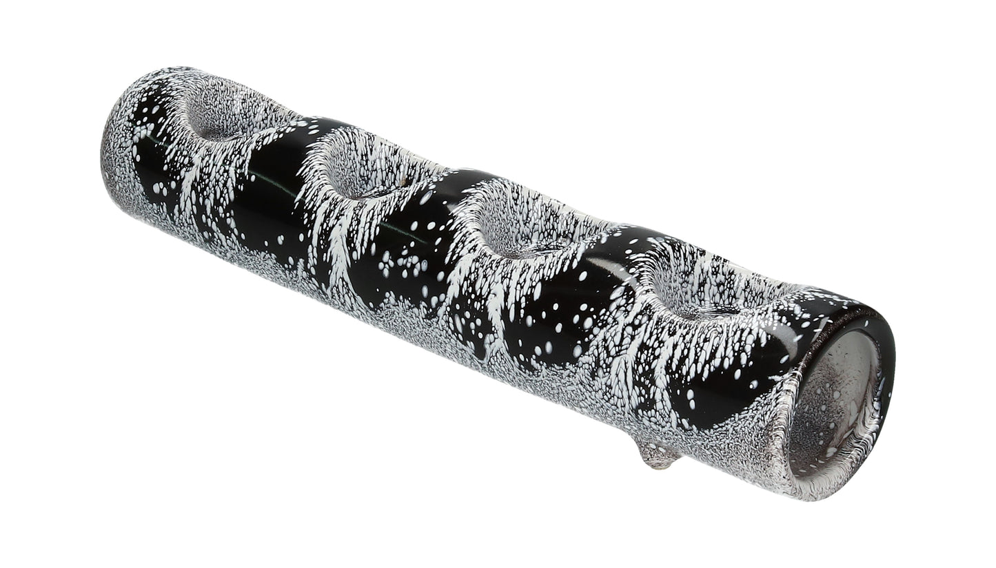 Keramik Teelichthalter schwarz/weiß