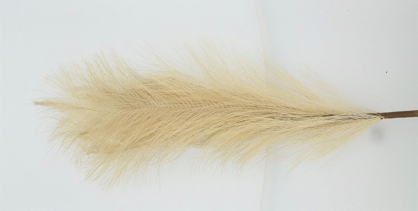 Zweig Graswedel beige 80 cm