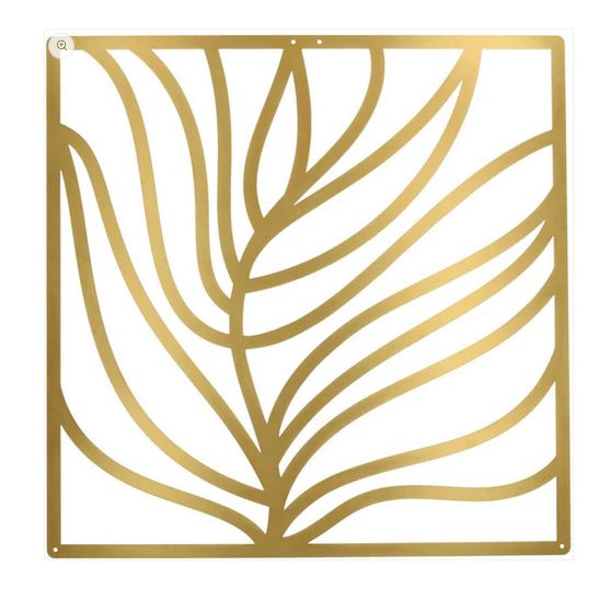 Bild "Baum" Metall mattgold