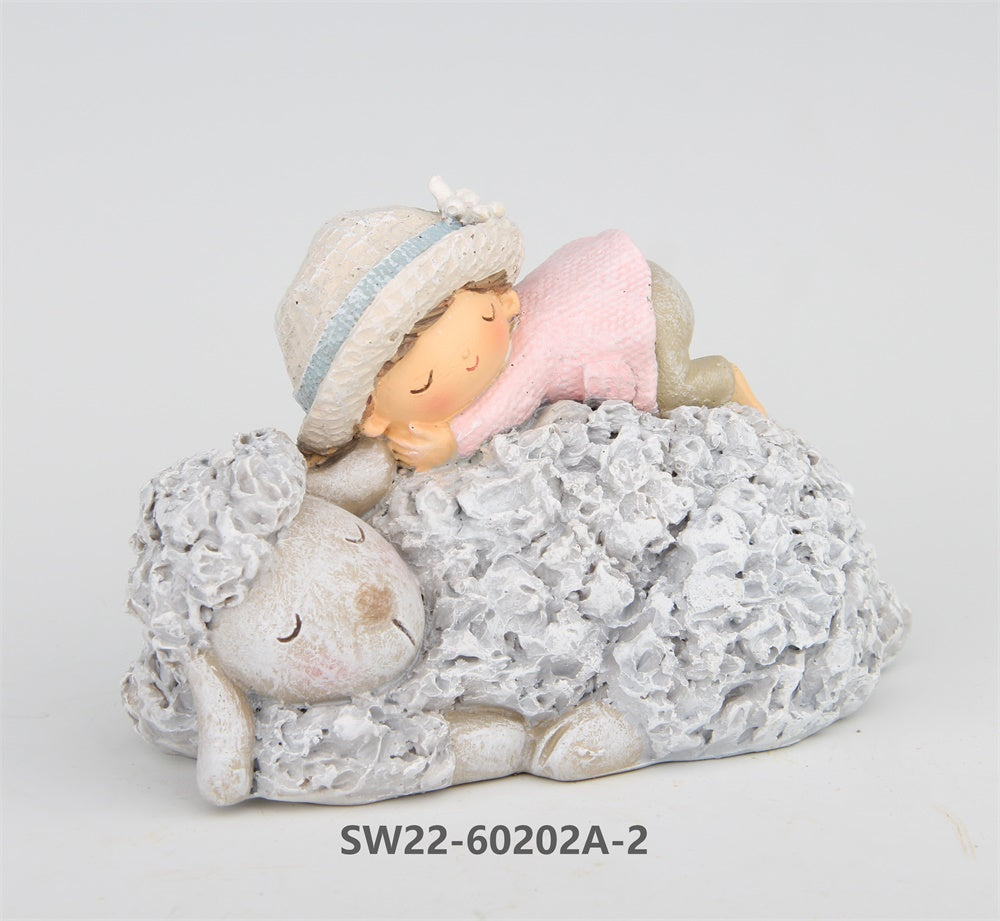 Figur Schaf mit Kind