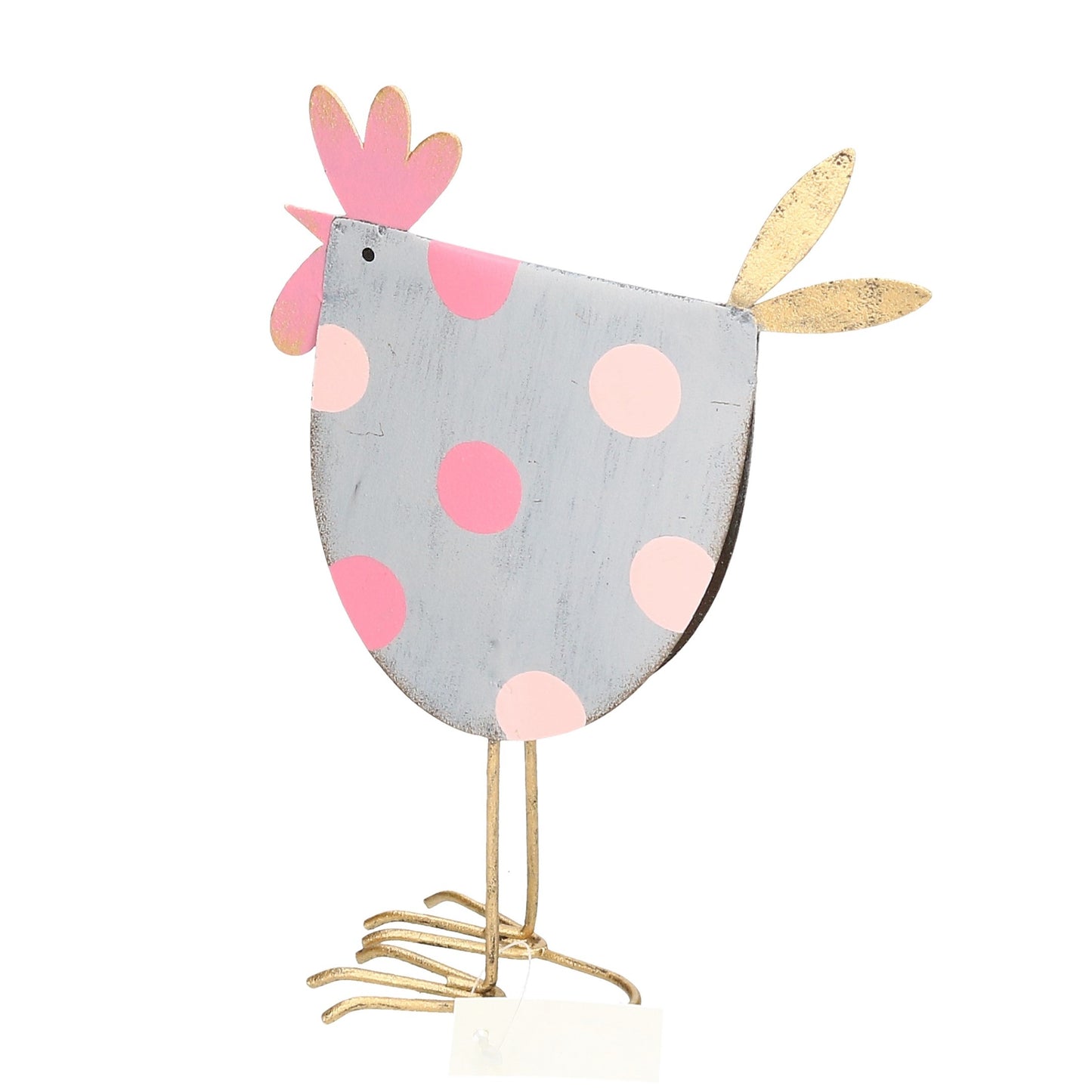 Figur Hahn aus Metall 18 cm