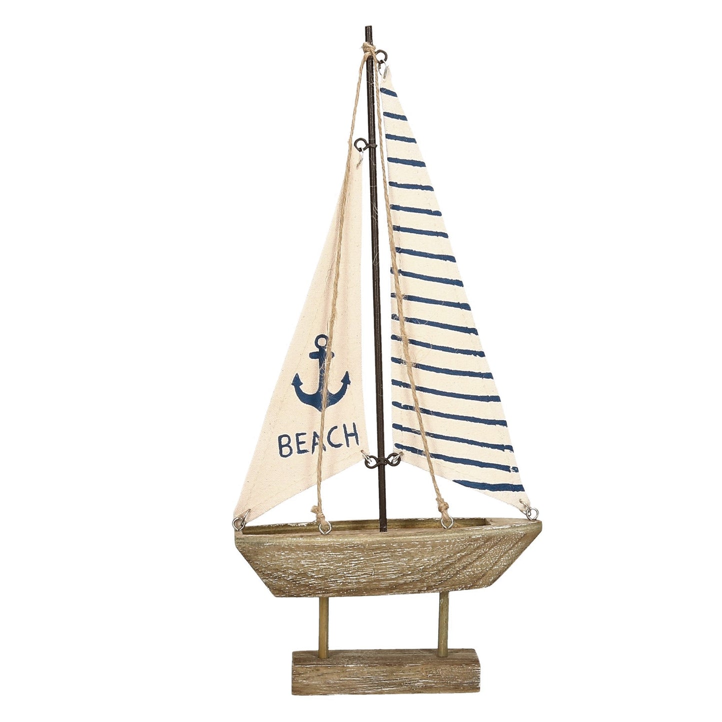 Holz Segelboot 22 cm