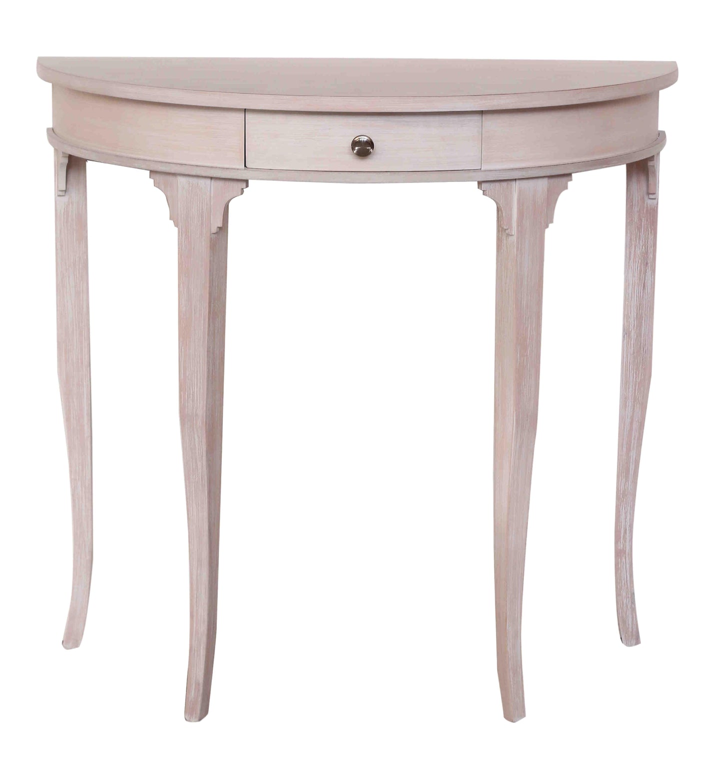 Beistelltisch halbrund beige Italien