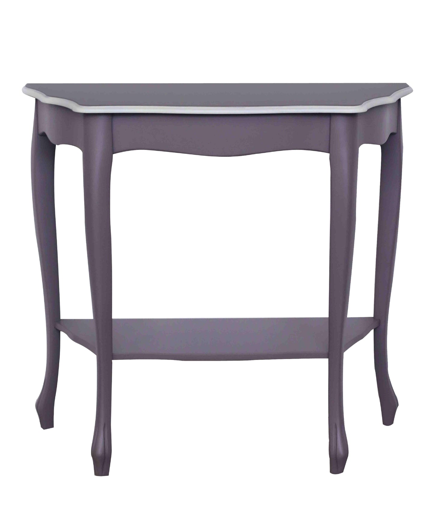 Beistelltisch mit Ablage grau/weiß Italien