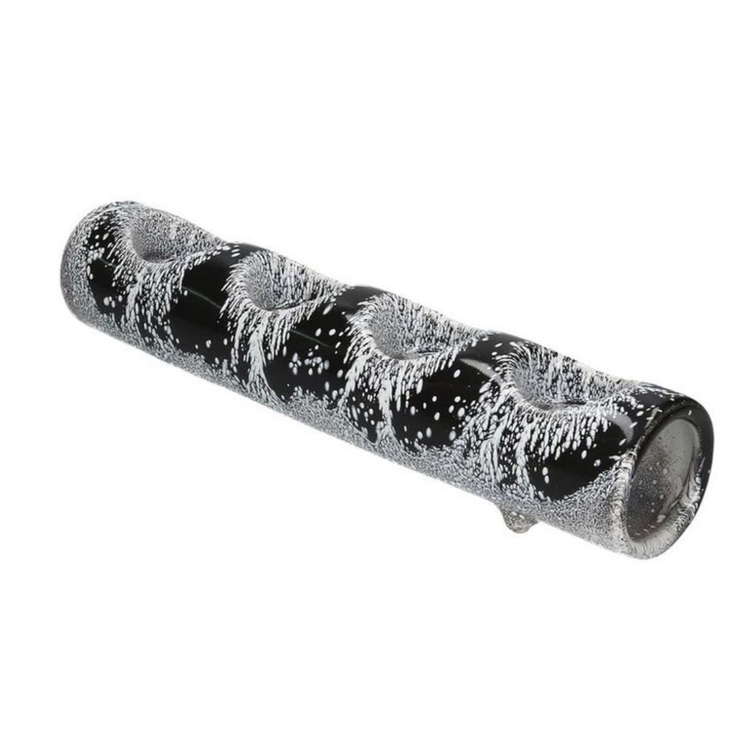 Keramik Teelichthalter schwarz/weiß