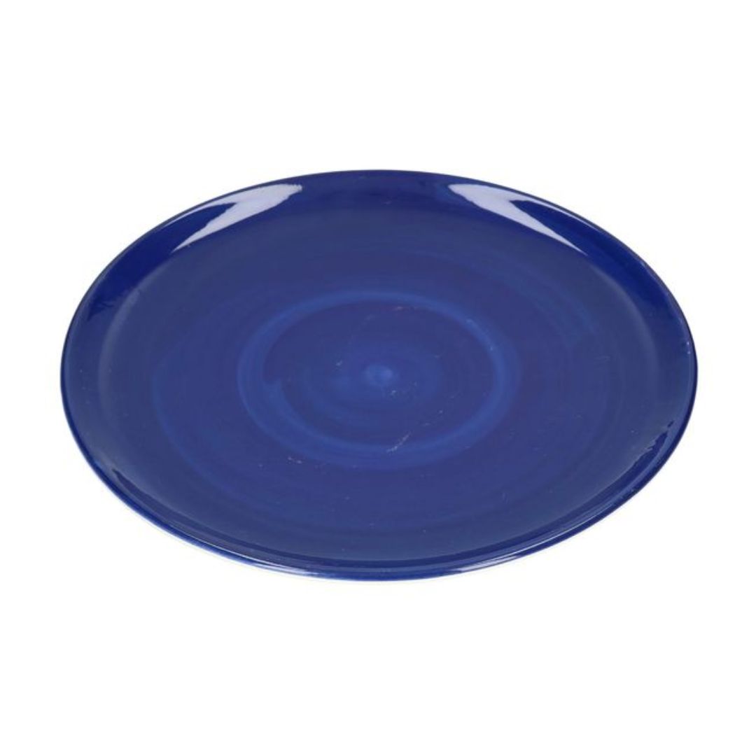 Keramik Teller blau 27cm