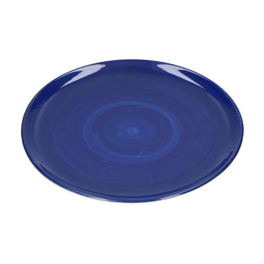 Keramik Teller blau 27cm