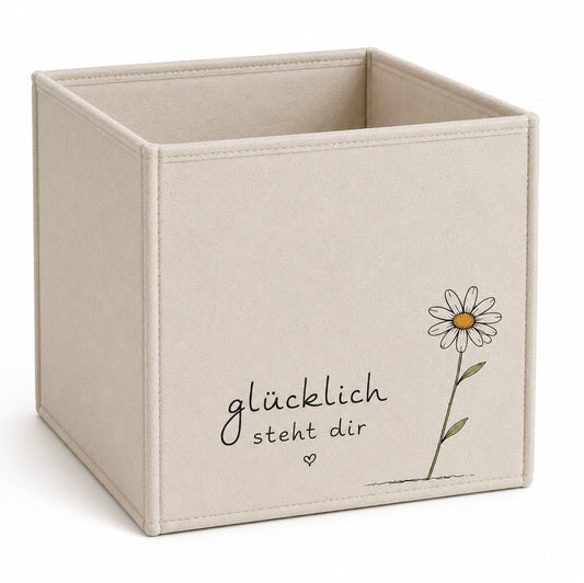 Tasche Filz 9x9x9 cm Glücklich.... VE 12