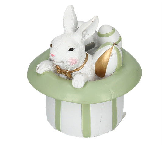 Hase aus Hut mit Eiern 10x10x10