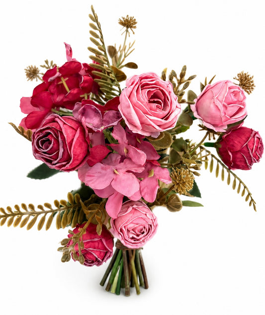 Rosenstrauß rot/rosa 30 cm VE 12