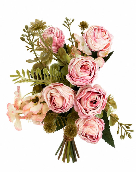 Rosenstrauß rosa 30 cm VE 12