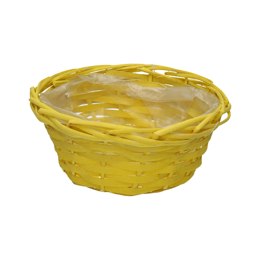 Korb mit Folie gelb 20 x 9 x 15 cm