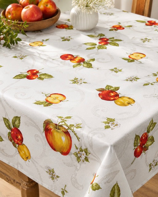 Tischdecke Apfel 110x110cm BW (Made in Italy)