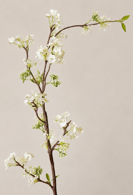 Apfelblütenzweig weiß 90 cm VE 12