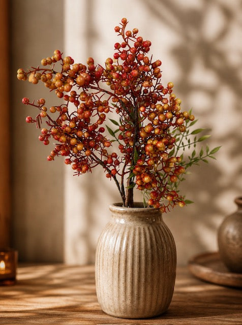 Beerenzweig herbstfarben 5 tlg