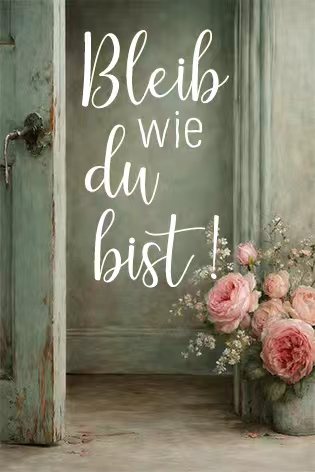 Bild Met. 6x8 cm Bleib wie du VE 12