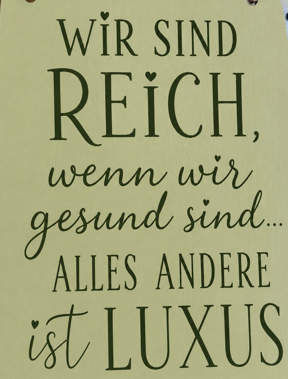 Bild Met.6x8 cm Wie sind reich. VE 12