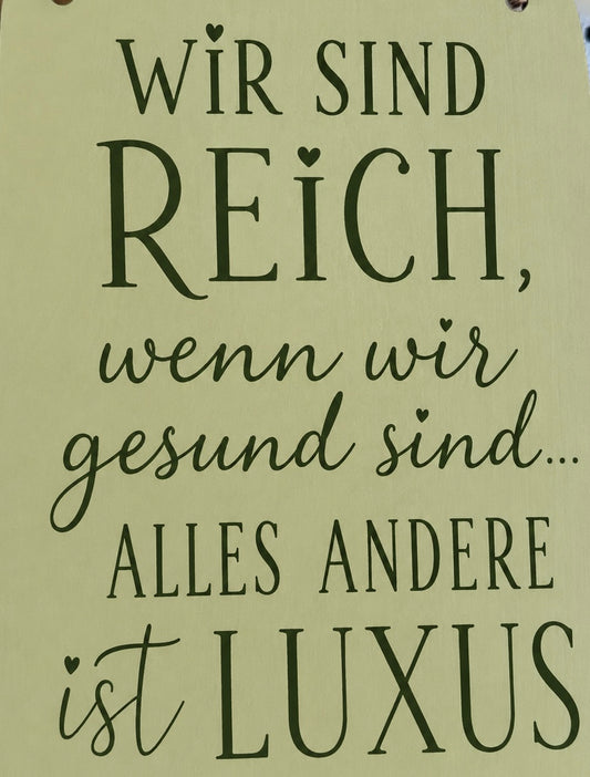 Bild Met.6x8 cm Wie sind reich. VE 12