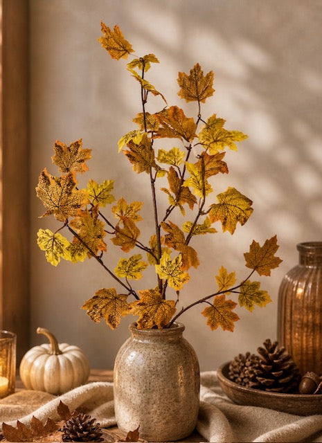 Herbstzweig gelb 77 cm VE 10/20