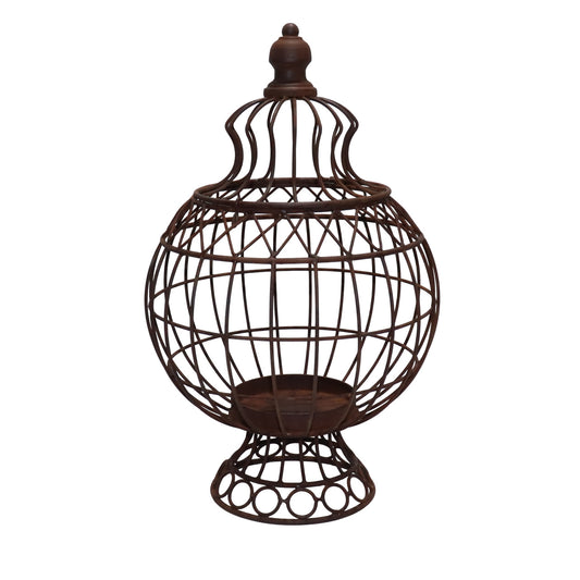 Windlicht Met, braun z.öffnen 22,5x22,5x36,5
