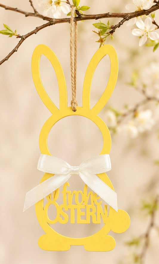 Hase gelb Met. zh.7,5x1x15 cm VE 36