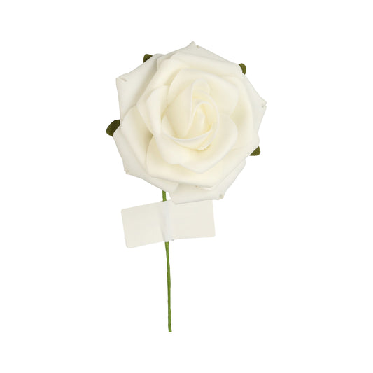 Schaumrose Weiß - 8 cm