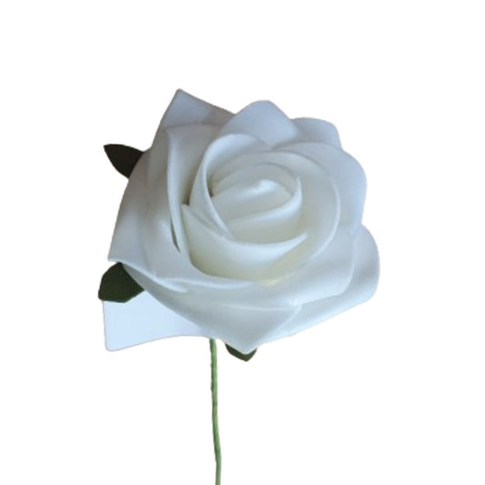 Schaumrose Weiß - 5 cm