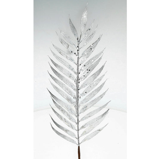 Palmblattzweig Silbern - 48 cm