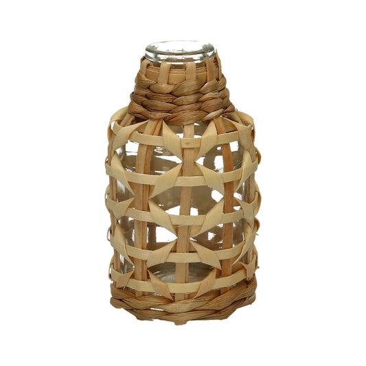 Glasflasche ummantelt 3 Varianten