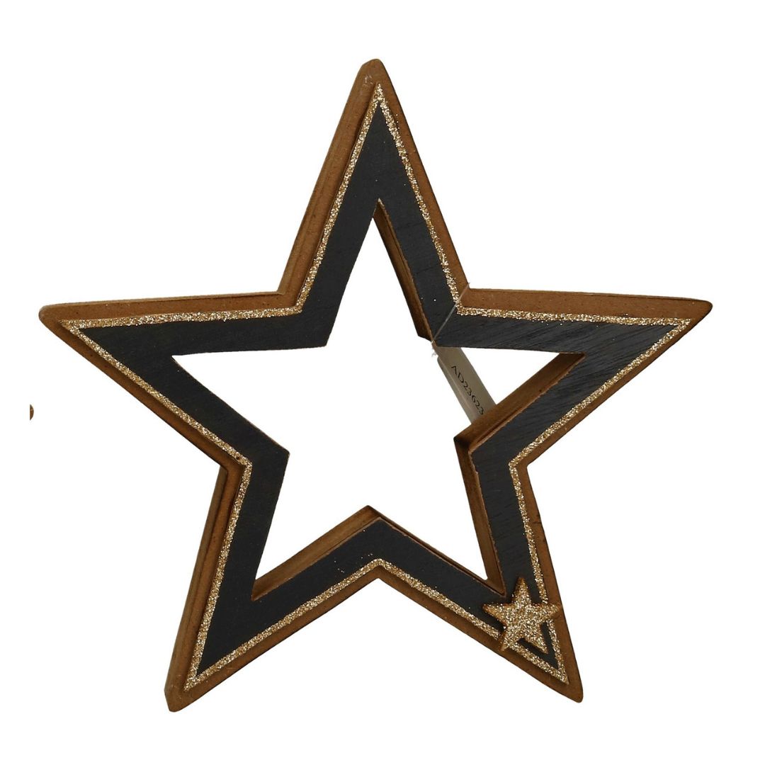 Stern aus Holz 2 Größen