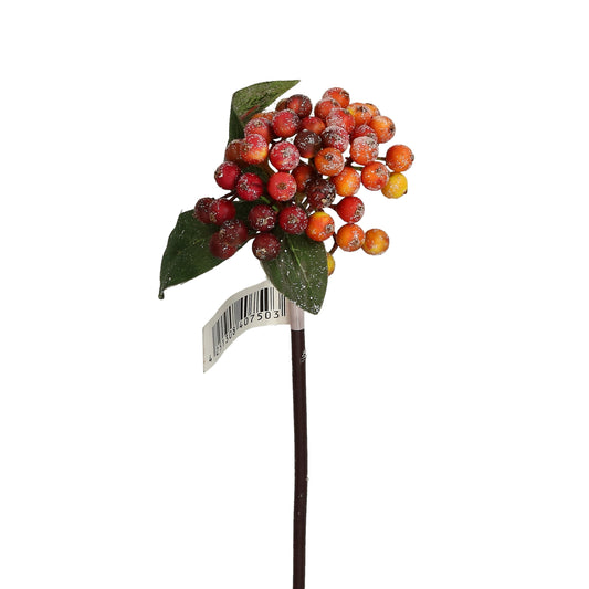 Pick Beeren rot oder creme Glitter 27 cm