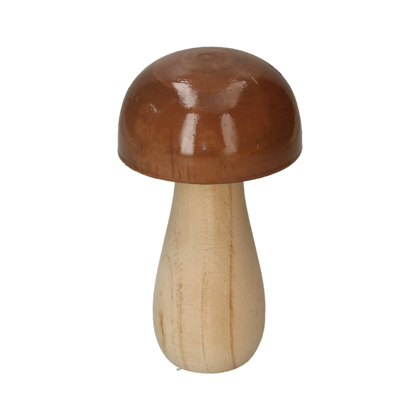 Figur Pilz aus Holz natur/braun/lackiert 2 Größen