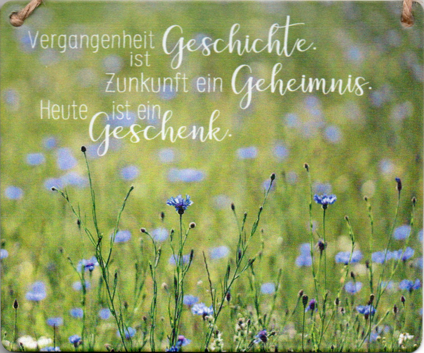 Bild Metall 12x10 Verg. ist Geschichte