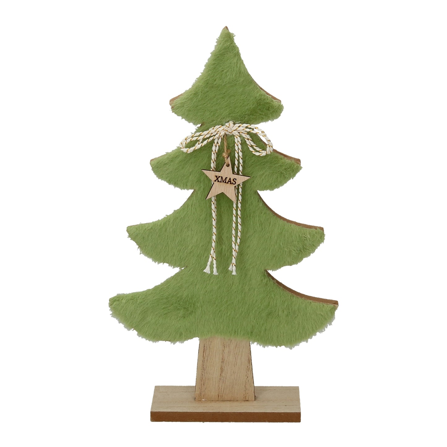 Figur Weihnachtsbaum Plüsch oliv 2 Größen