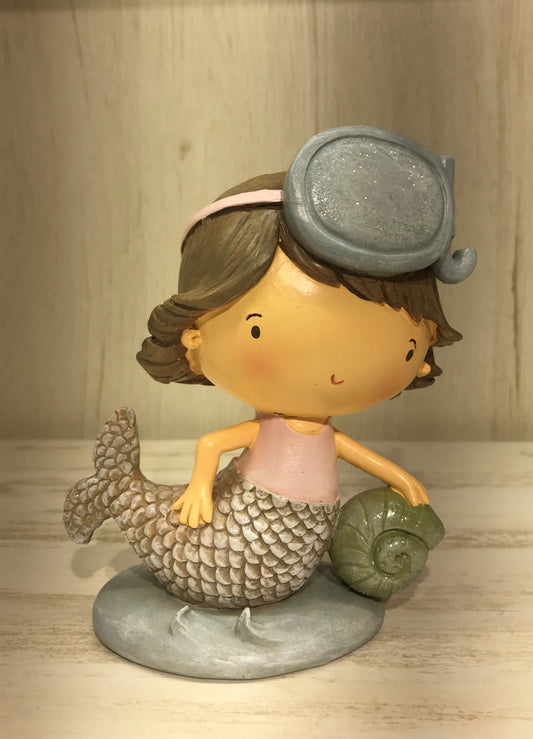Nixe mit Taucherbrille (11,5x7x14 cm)