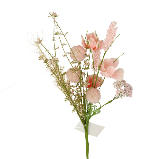 Strauß mit verschiedenen Blüten rosé 50 cm