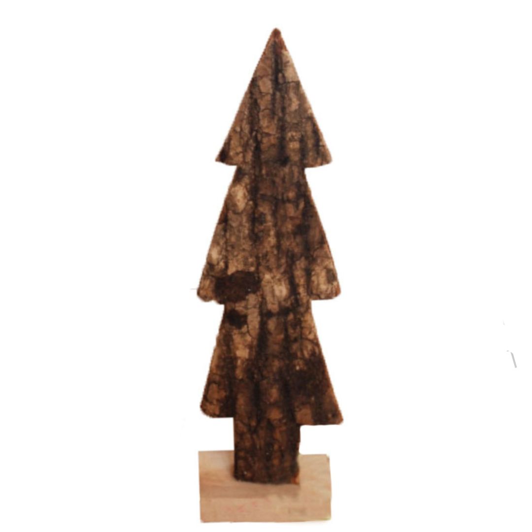 Figur Baum mit Rinde Holz natur 2 Größen