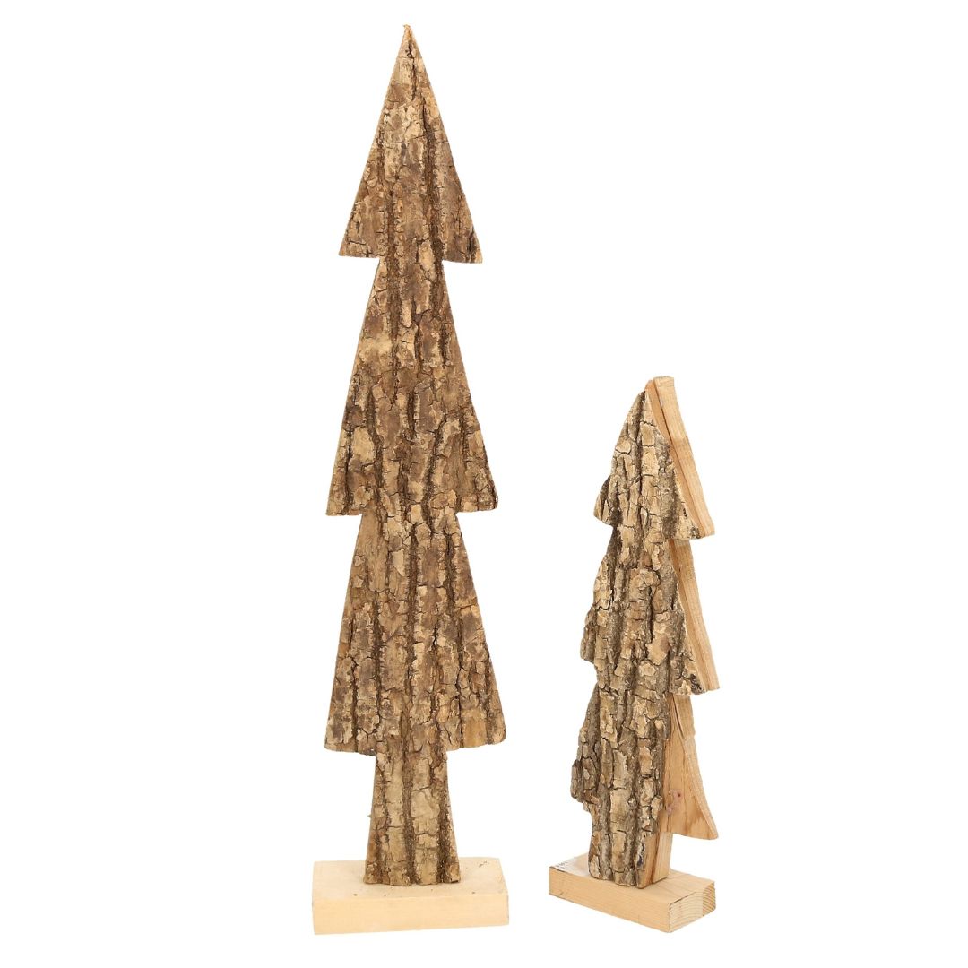 Figur Baum mit Rinde Holz natur 2 Größen