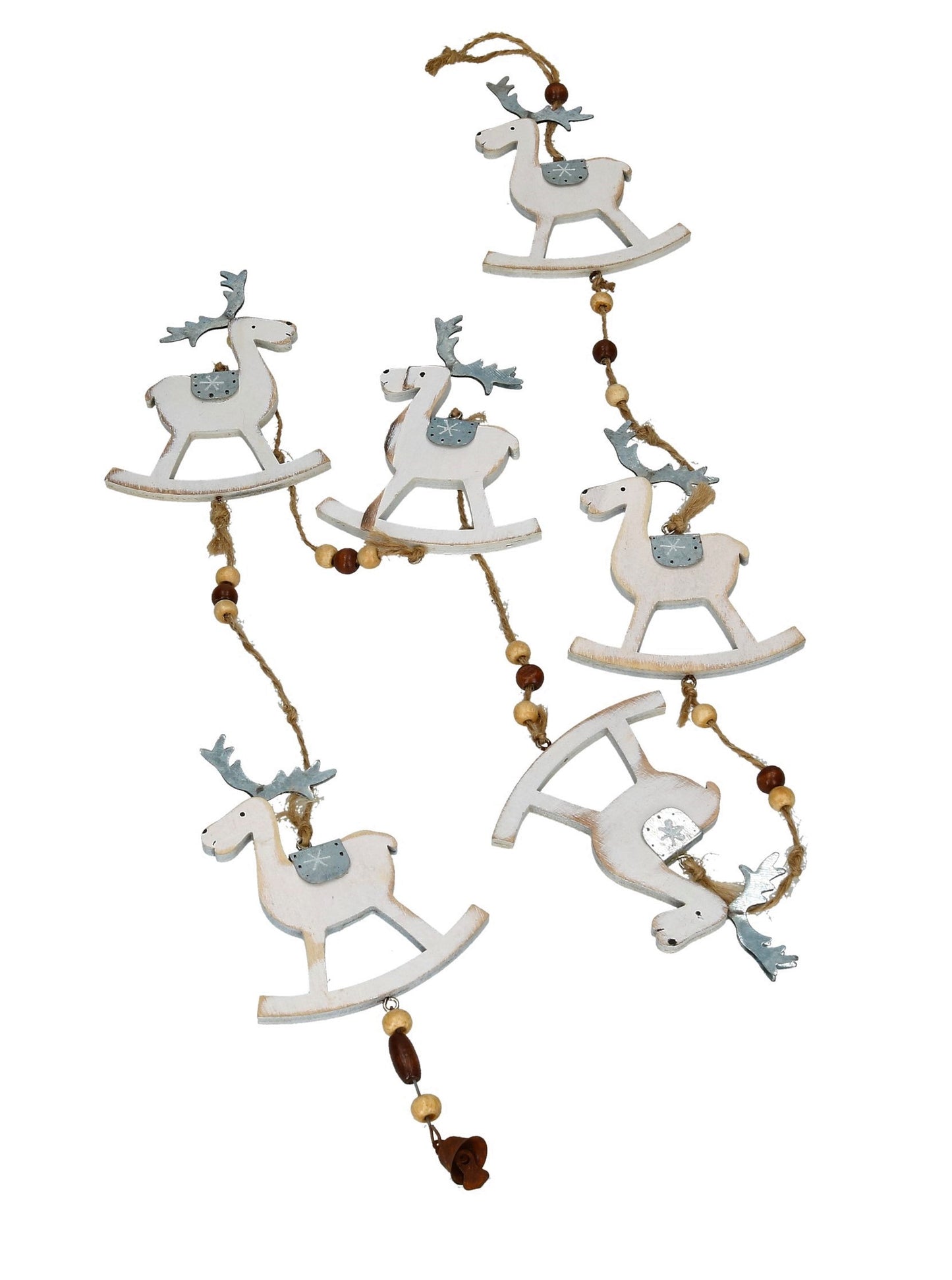 Schaukelelchgirlande Holz 95x8