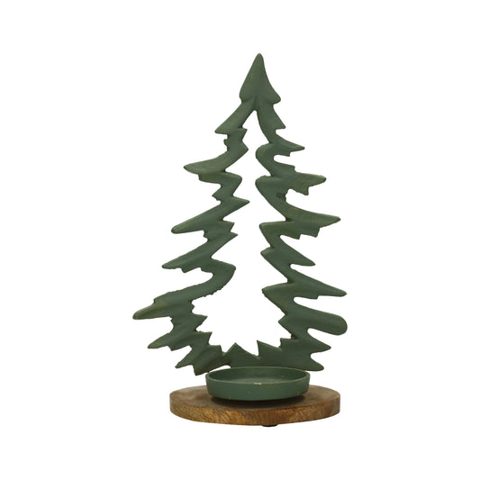 Tannenbaum mit Teel./Metall 25 cm