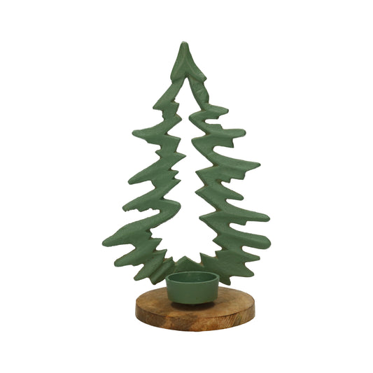 Tannenbaum mit Teel./Metall 29 cm