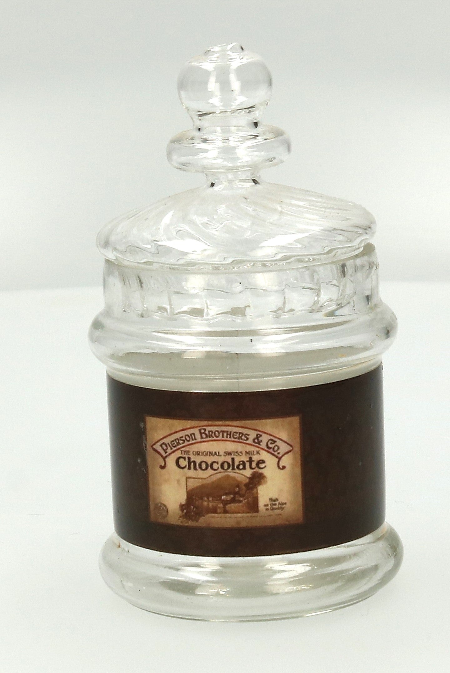 Glas "Chocolate" Deckel 12x6x6cm,